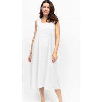 Cyberjammies Pure Cotton Seersucker Striped Nightdress Grey Mix