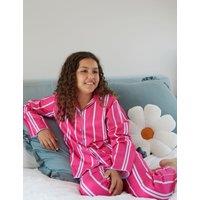 Cyberjammies Cotton Modal Striped Pyjamas (2-13 Yrs) Pink
