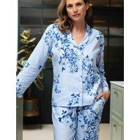 Cyberjammies Cotton Modal Floral Pyjama Set Blue Mix