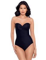 Madrid Underwired Padded Firm Tummy Control bandeau Swimsuit