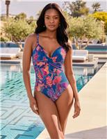 Miraclesuit Decoupage Captivate Underwired Extra Firm Tummy Control Scoop Back Swimsuit Multi