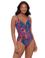 Decoupage Captivate Underwired Extra Firm Tummy Control Scoop Back Swimsuit
