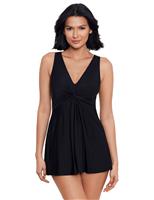 Marais Underwired Non-Padded Firm Tummy Control V-Neck Swimdress