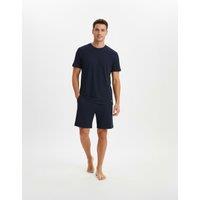Lyle & Scott Cotton Rich Waffle Loungewear Set Navy