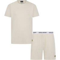 Lyle & Scott Cotton Rich Waffle Loungewear Set Stone