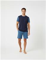 Lyle & Scott Cotton Rich Pyjama Set Blue Mix