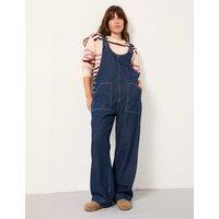 FatFace Pure Cotton Dungarees Blue Denim
