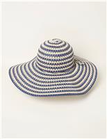 Striped Floppy Hat