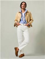 FatFace Mid Rise Cigarette Ankle Grazer Jeans White
