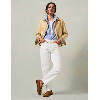 FatFace Mid Rise Cigarette Ankle Grazer Jeans White