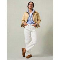FatFace Mid Rise Cigarette Ankle Grazer Jeans White