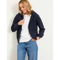 FatFace Pure Cotton Zip Up Hoodie Navy
