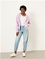 Pure Cotton Zip Up Hoodie