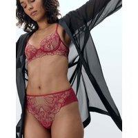Bluebella Amarosa Floral Embroidered Briefs Pink