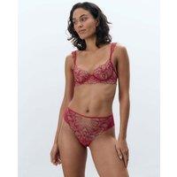Bluebella Amarosa Floral Embroidery Wired Demi Cup Bra (B-F)' Light Pink