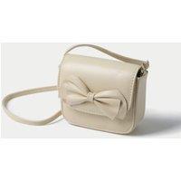 M&S Occasion Yellow Bow Front Bag Yellow