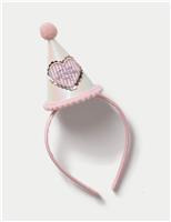 Birthday Pom Hat Headband