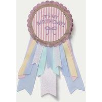 M&S Birthday Scalloped Edge Badge Multi