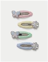 M&S Easter 4 pack butterfly snaps Blue