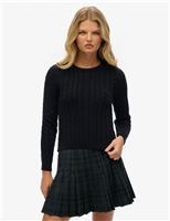 Cable Knit Crew Neck Jumper