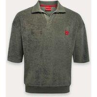 Hugo Terry Towelling Polo Shirt Green