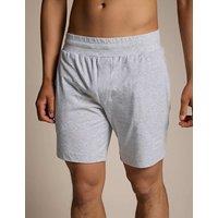 Hugo Laze Logo Print Loungewear Shorts Grey