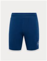 Hugo Logo Stretch Jersey Shorts Blue