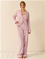 Stripe & Stare Striped Pyjama Bottoms Purple Mix
