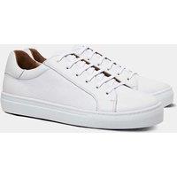 Hawes & Curtis Leather Lace Up Trainers White