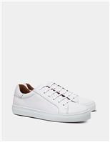 Hawes & Curtis Leather Lace Up Trainers Navy