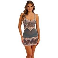 Wacoal Embrace Floral Lace Short Chemise Grey Mix