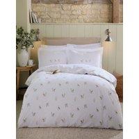 Sophie Allport Pure Cotton Snowy Owls Bedding Set White Mix