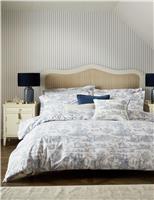 Laura Ashley Braysmith Toile Pure Cotton Bedding Set Light Blue Mix
