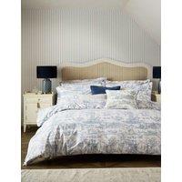 Laura Ashley Braysmith Toile Pure Cotton Bedding Set Light Blue Mix