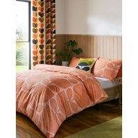 Orla Kiely Pure Cotton Block Garden Bedding Set Orange