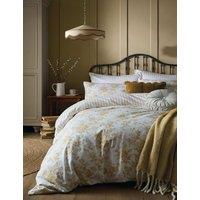 Laura Ashley Pure Cotton Sateen Walled Garden Bedding Set Yellow Mix