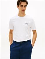 Pure Cotton Crew Neck Brand Graphic T-Shirt