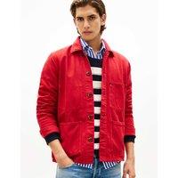 Tommy Hilfiger Pure Cotton Garment Dyed Overshirt Red
