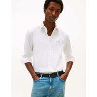 Tommy Hilfiger Flex Regular Fit Pure Cotton Oxford Shirt White