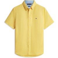 Tommy Hilfiger Regular Fit Linen Blend Shirt Yellow