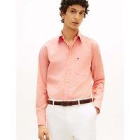 Tommy Hilfiger Slim Fit Cotton Rich Oxford Shirt Orange