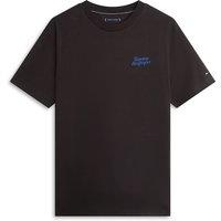 Tommy Hilfiger Pure Cotton Embroidered Logo T-Shirt Black