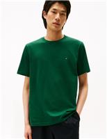 Tommy Hilfiger Pure Cotton Jersey Crew Neck T-Shirt Pink