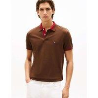Tommy Hilfiger Cotton Rich Tipped Polo Shirt Brown