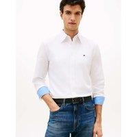 Tommy Hilfiger Regular Fit Linen Blend Shirt White