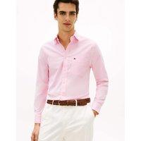 Tommy Hilfiger Slim Fit Cotton Rich Oxford Shirt Pink