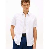 Tommy Hilfiger Regular Fit Linen Blend Shirt White