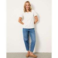 FatFace Pure Cotton Appliqu T-Shirt White