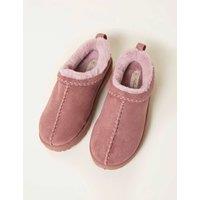 FatFace Faux Fur Lined Mule Slippers Pink