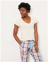 Cotton Rich Pointelle Pyjama Top